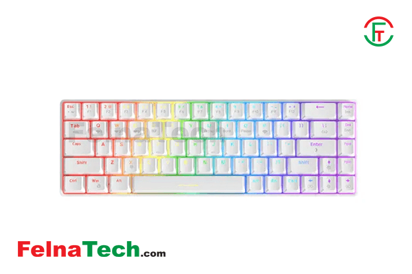 Ajazz K685T Hot Swappable Red Switch Bluetooth Wireless Mechanical Keyboard