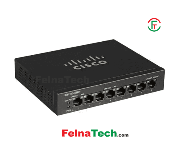 Cisco SG110D-08HP 8-Port PoE Gigabit Desktop Switch