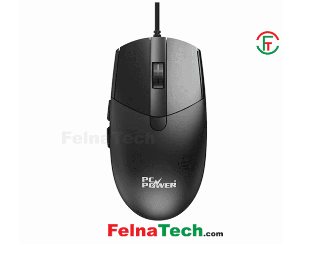 Pc Power PCM-378-6D Wired Black Mouse