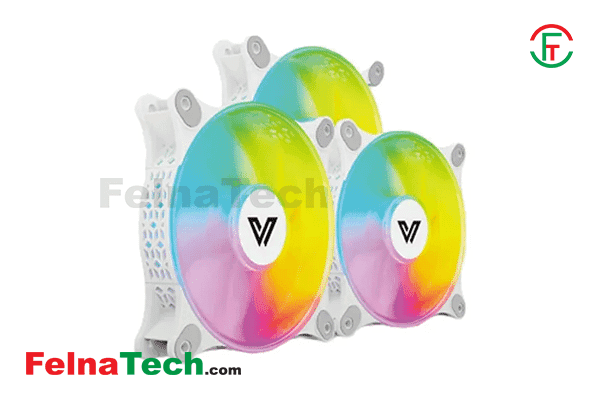 Value-Top CR10-W1292ARGB 3 in 1 White ARGB Casing fan